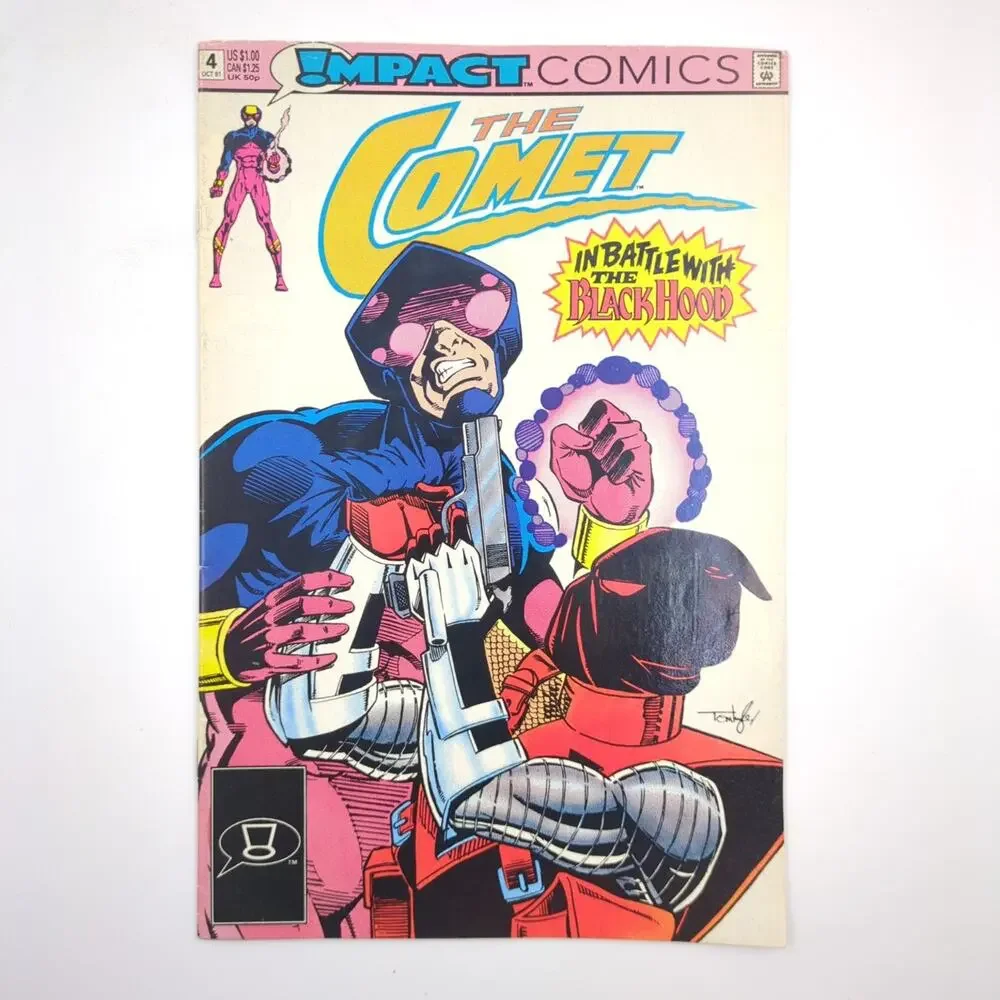 Impact Comics Lot of 5 Crusaders Comet Black Hood Web Shield Modern Age